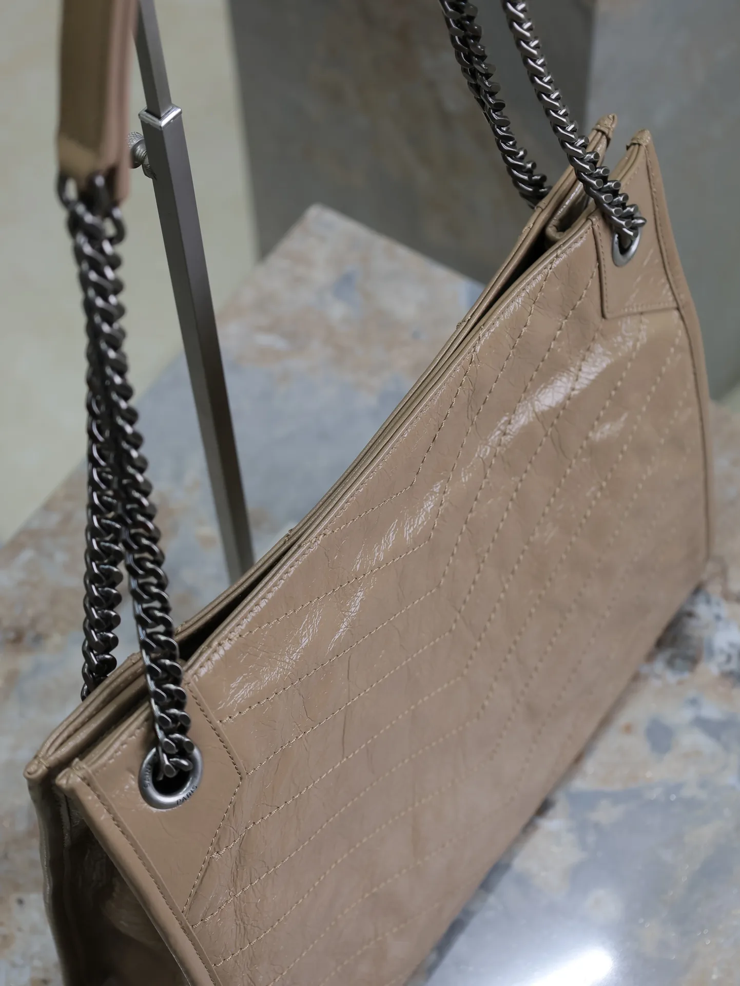 Bottega Veneta Beige Calfskin Tote Bag product photo from LabelPicks