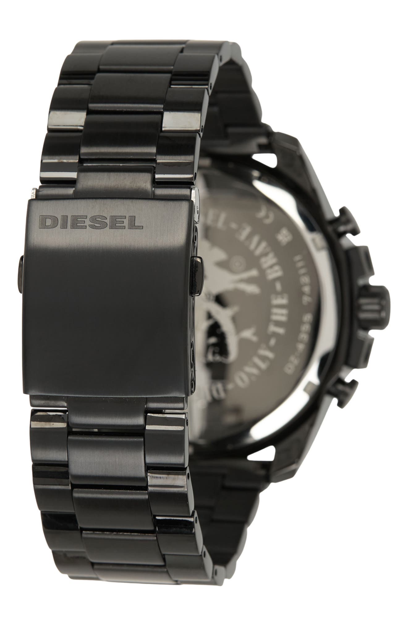 DIESEL® DIESEL Men's Mega Chief Black Stainless Steel Chronograph Watch, 51mm