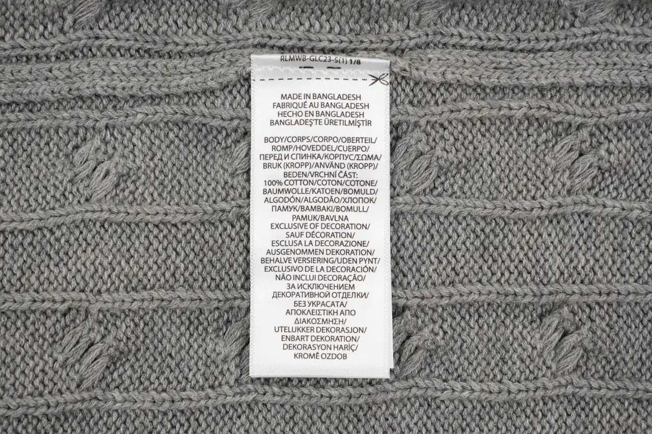 Ralph Lauren Grey Pony Embroidered Cable Knit Shirt product photo from LabelPicks