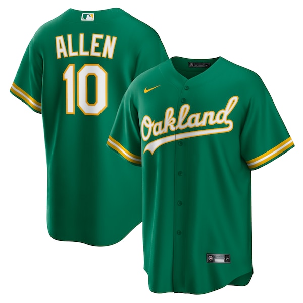 Nick Allen Oakland Athletics Nike Alternate Replica Jersey - Kelly Green