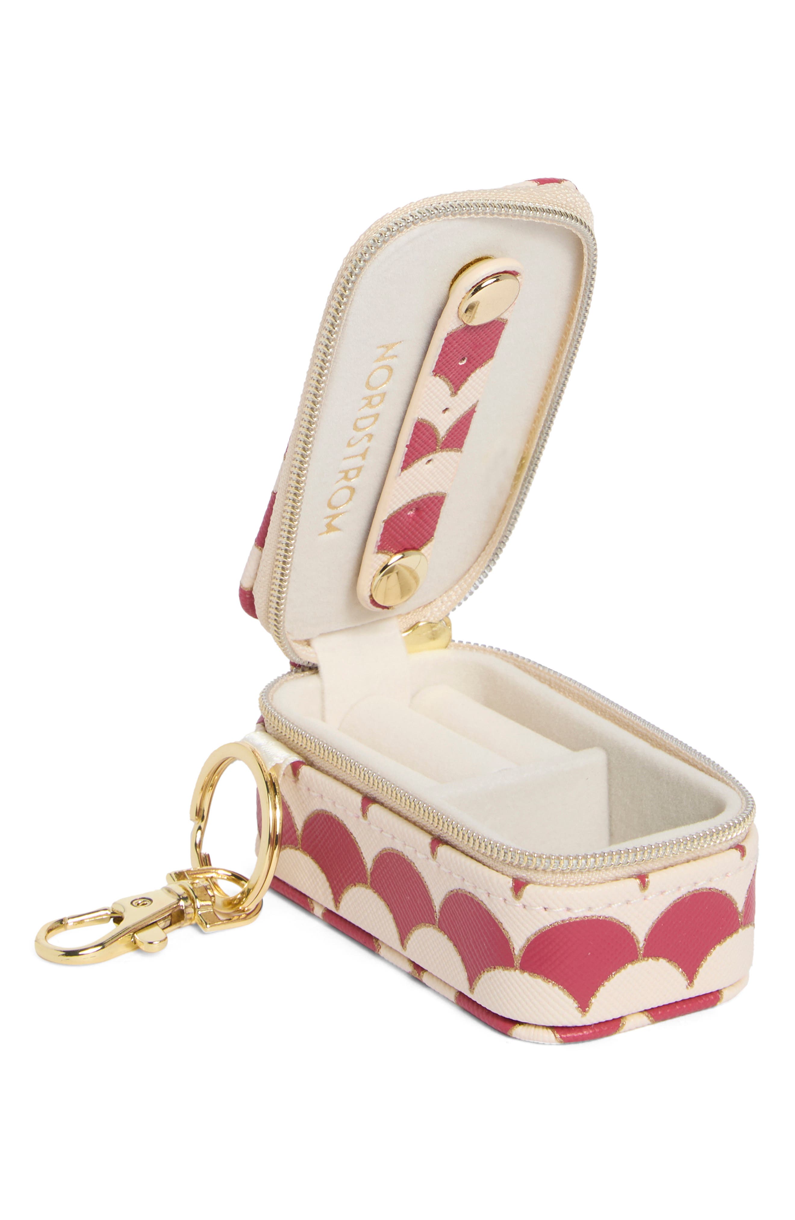 Nordstrom Mini Travel Jewelry Case Key Chain