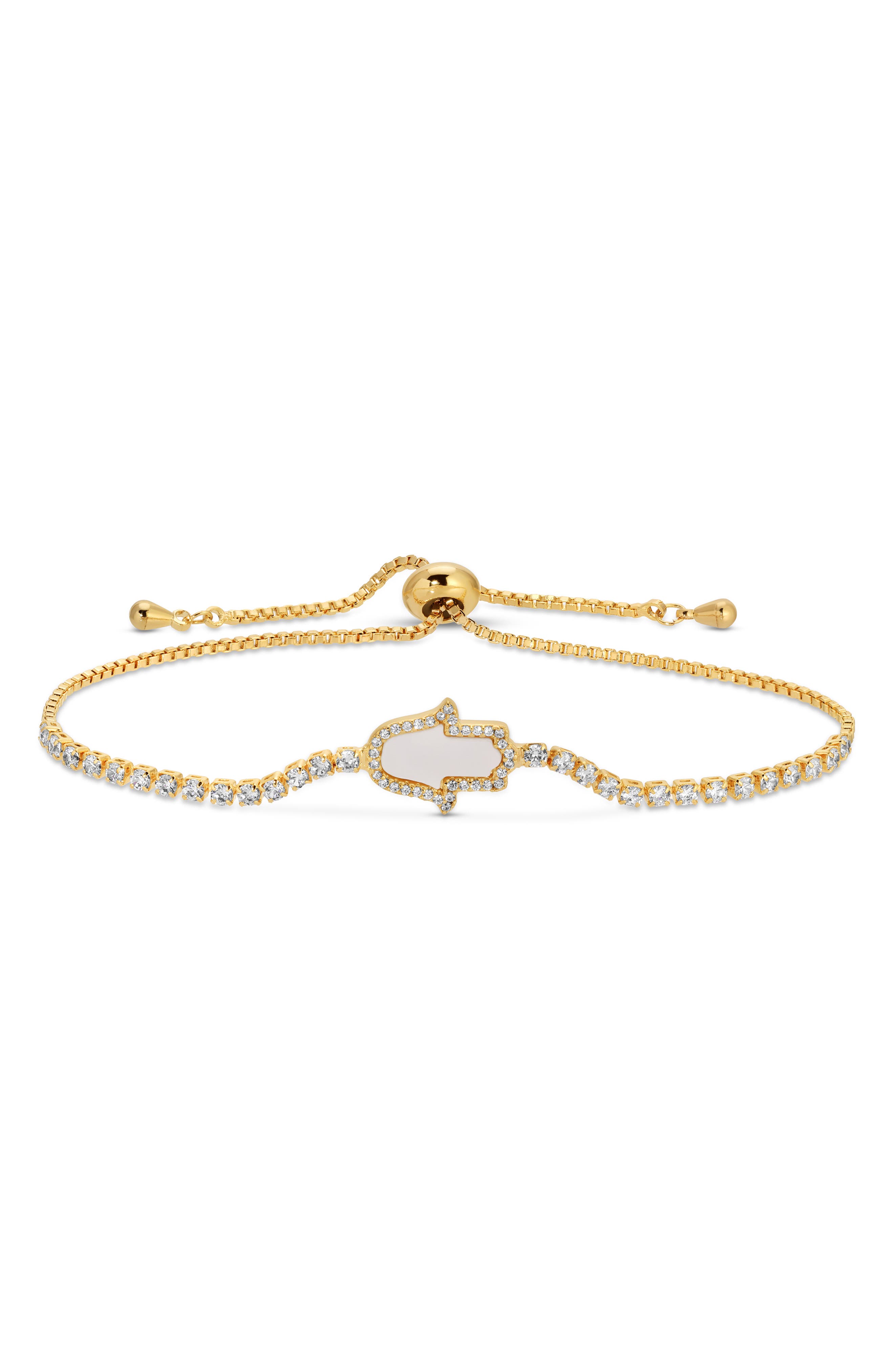 EYE CANDY LOS ANGELES Nova Set of 2 Cubic Zirconia Slider Bracelets