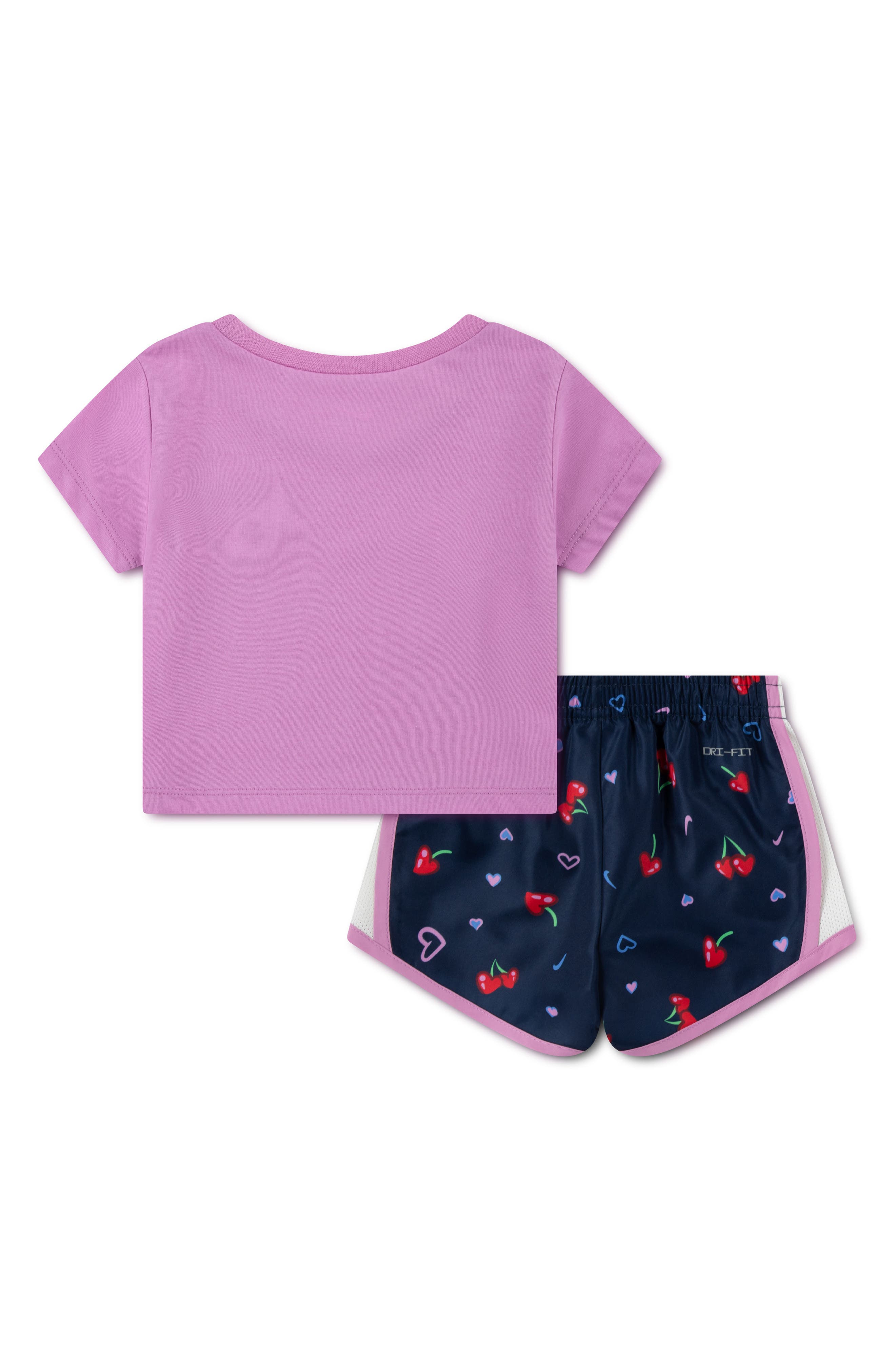 Nike Cherry Print T-Shirt & Dri-FIT Shorts Set