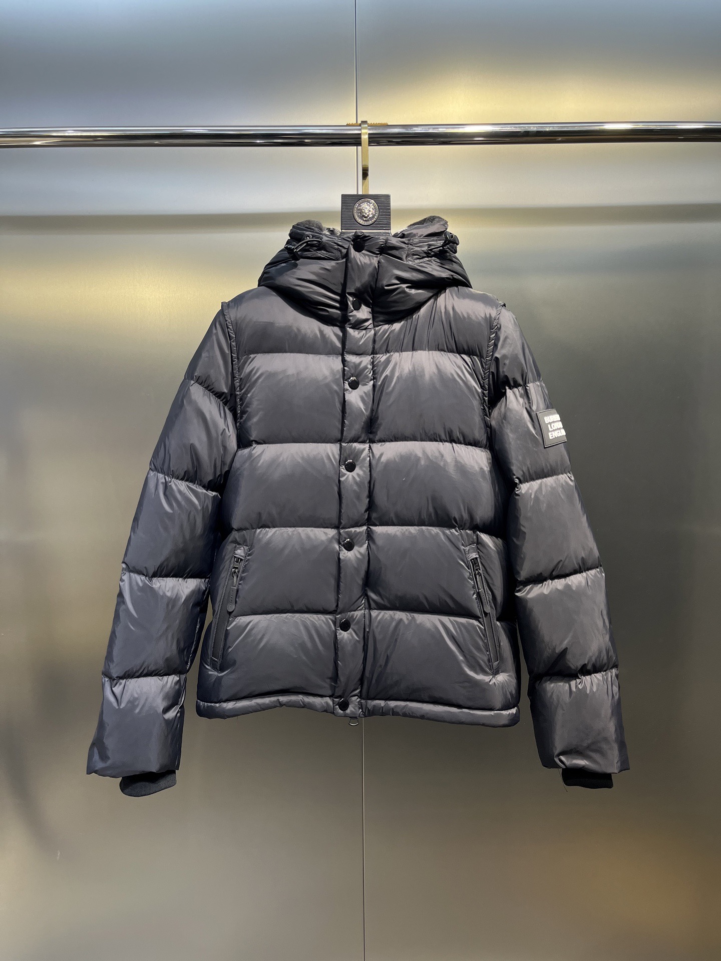 0904 New hat detachable down coat