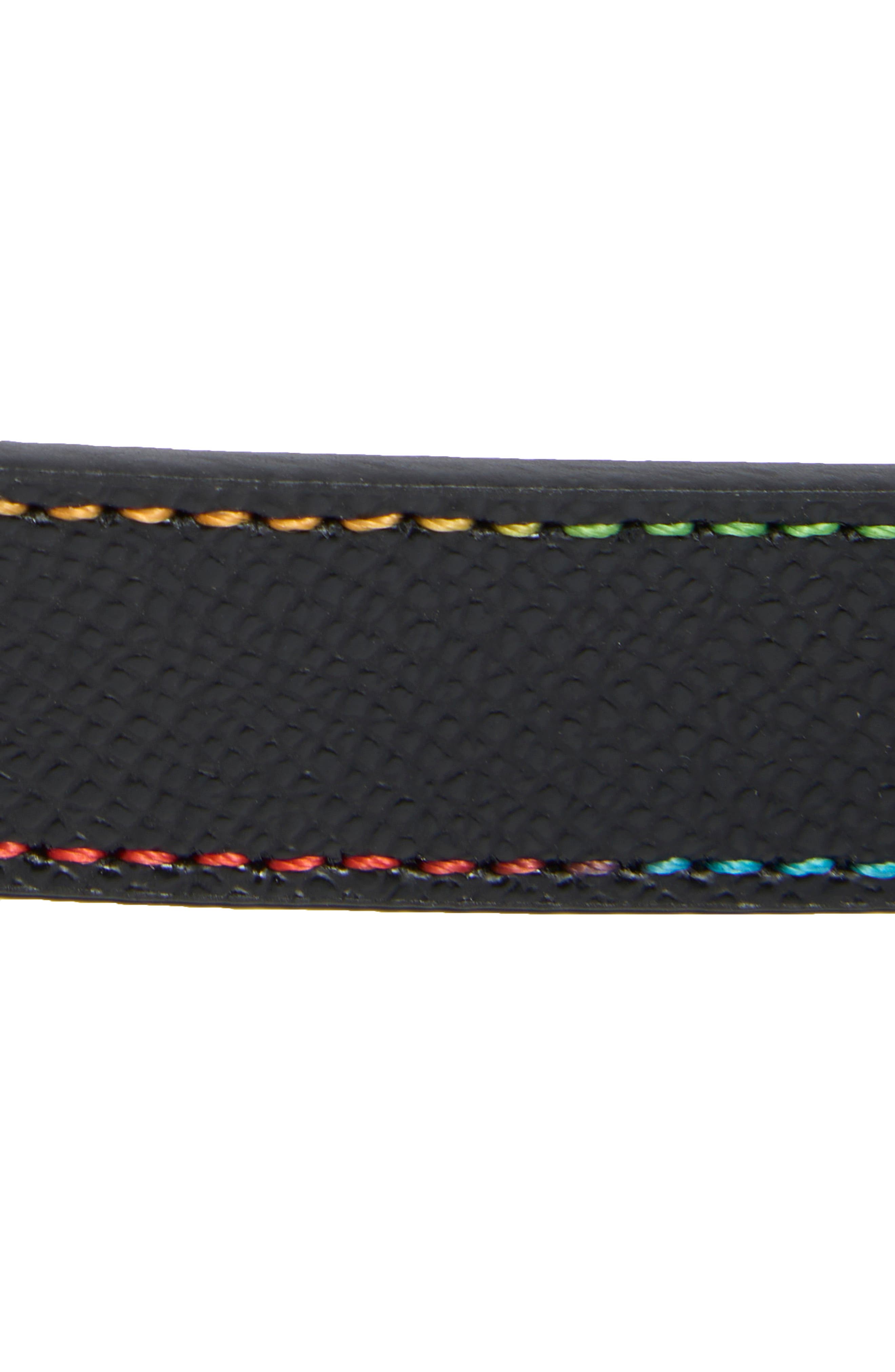Kurt Geiger London Eagle Buckle Saffiano Leather Belt