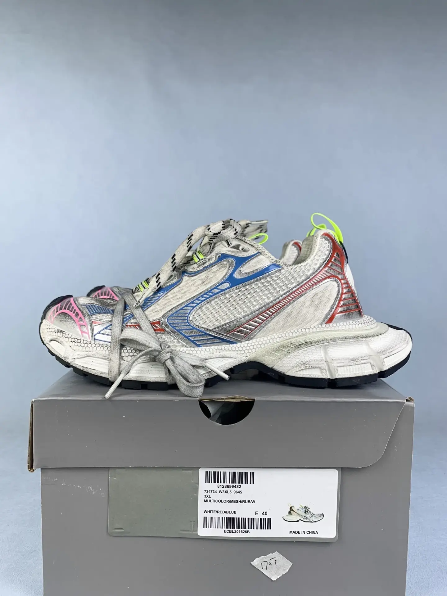 3XL Sneaker in White/Red/Blue product photo from LabelPicks