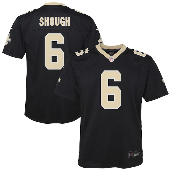 Tyler Shough New Orleans Saints Nike Youth Team Game Jersey - Black
