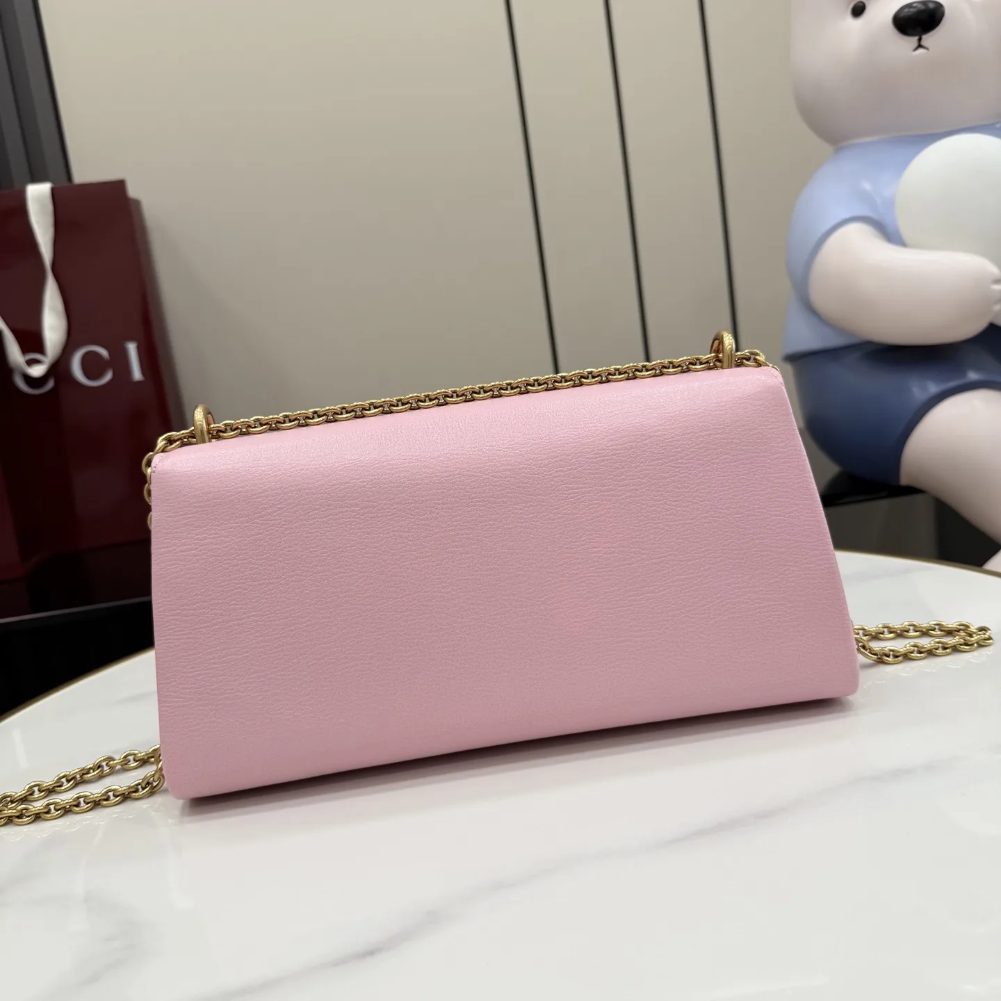Gucci Dionysus Pink Grained Leather Shoulder Bag product photo from LabelPicks