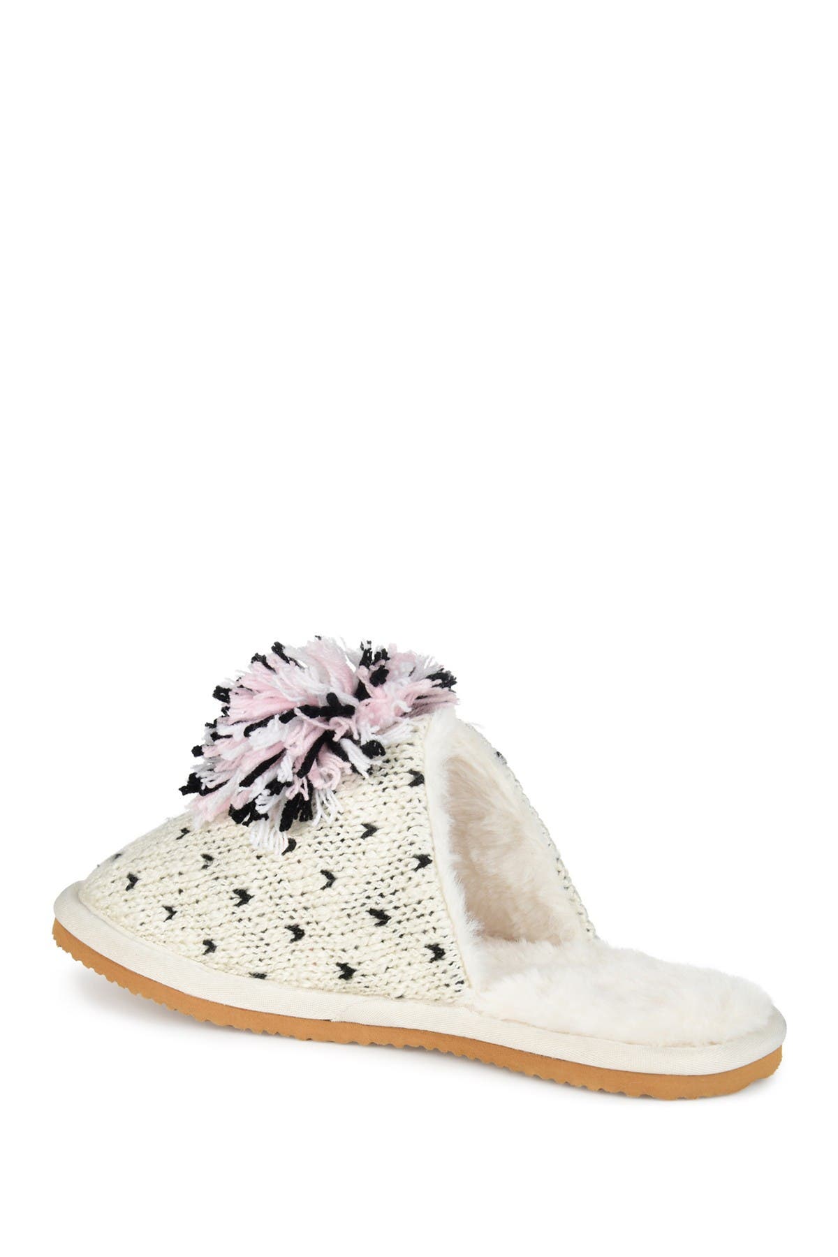 Journee Collection JOURNEE Stardust Pompom Slipper