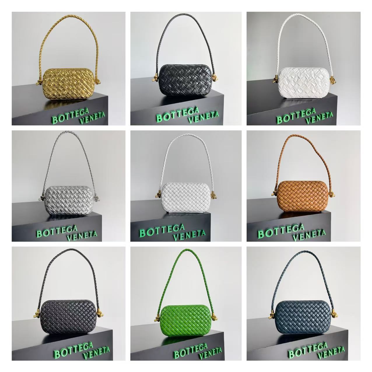 Bottega Veneta KNOT Intreccio/Lambskin/20CM