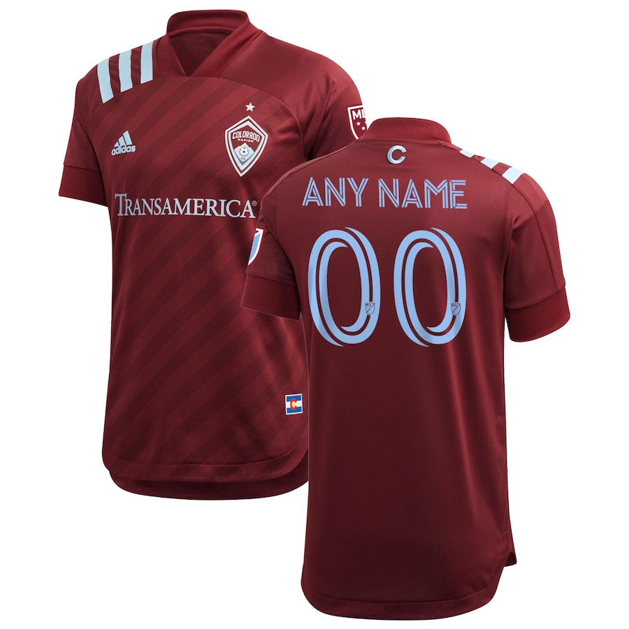 Colorado Rapids adidas 2020 Nine Six Custom Authentic Jersey - Burgundy