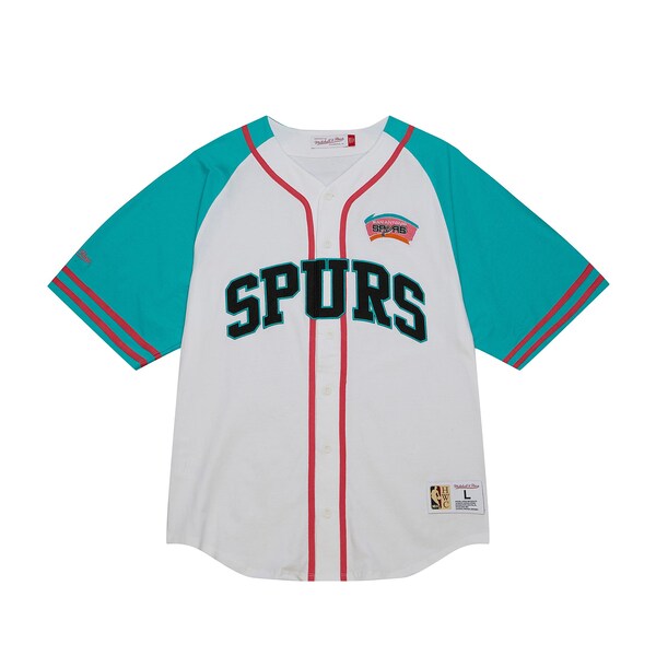San Antonio Spurs Practice Day Baseball Jersey - White