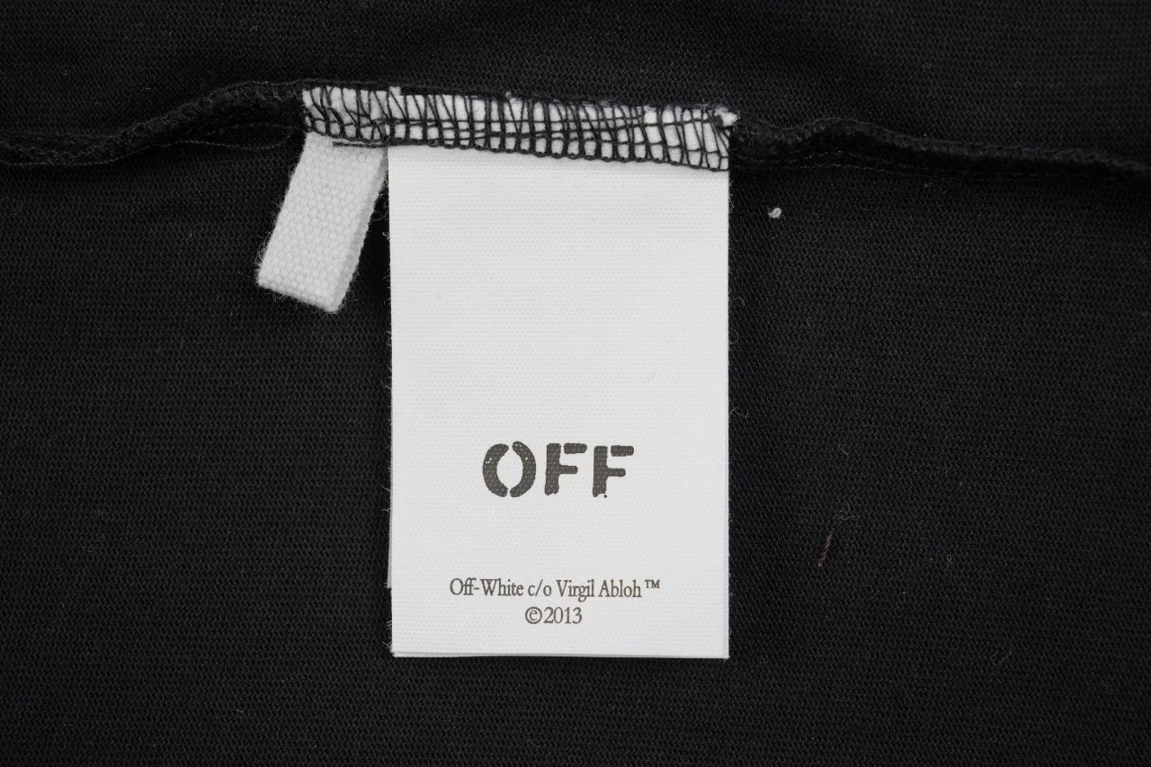 Off-White Black Diagonal Stripe Graphic T-Shirt product photo from LabelPicks