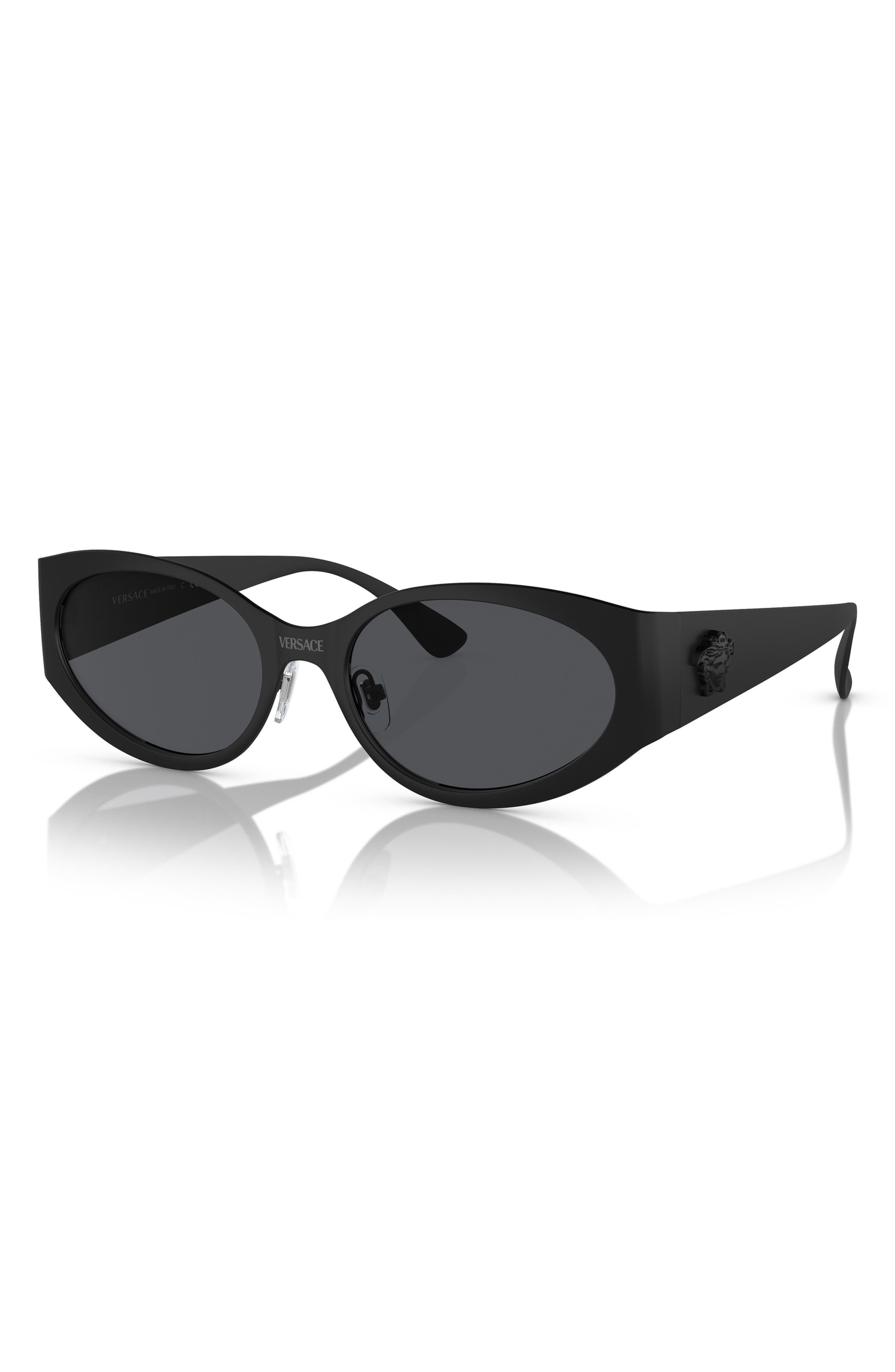 Versace 56mm Oval Sunglasses