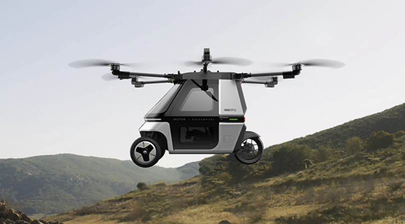 SKYRIDER X6 Passenger-Carrying Flying Motorcycle and Drone Helicopter - GreshamTech