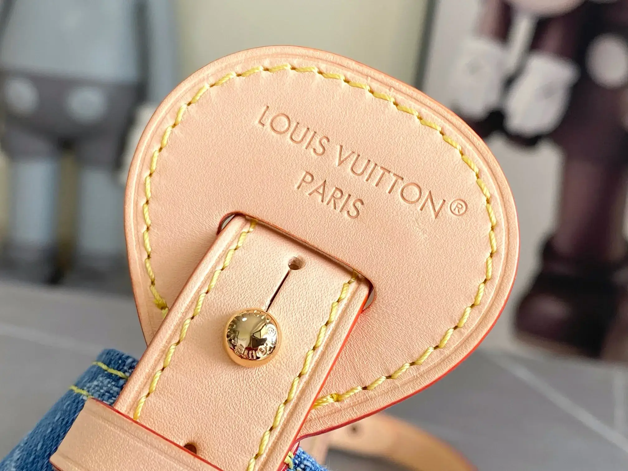 Louis Vuitton Blue Denim Bucket Bag product photo from LabelPicks