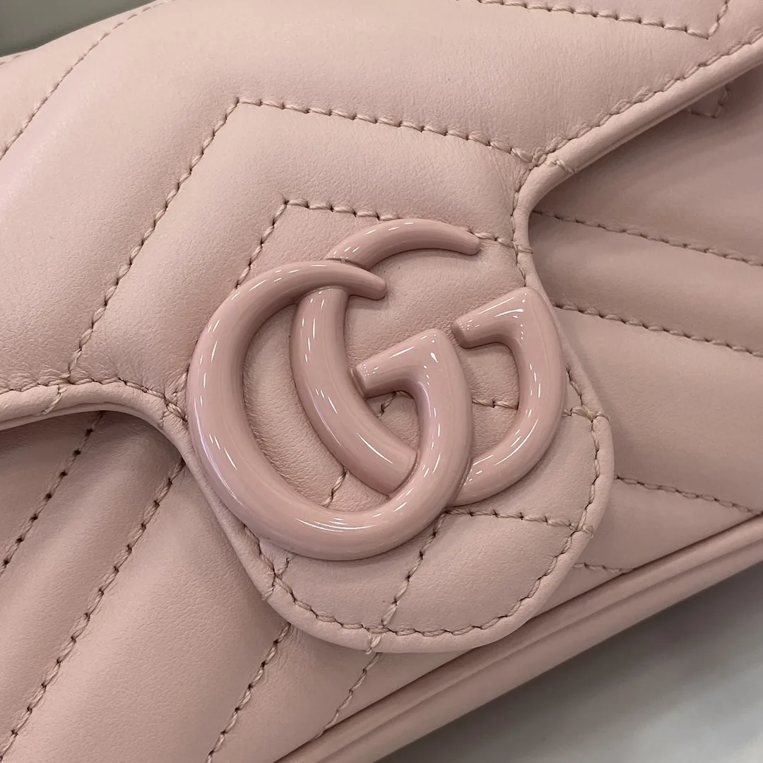 Gucci Pink Marmont Quilted Leather Shoulder Bag product photo from LabelPicks
