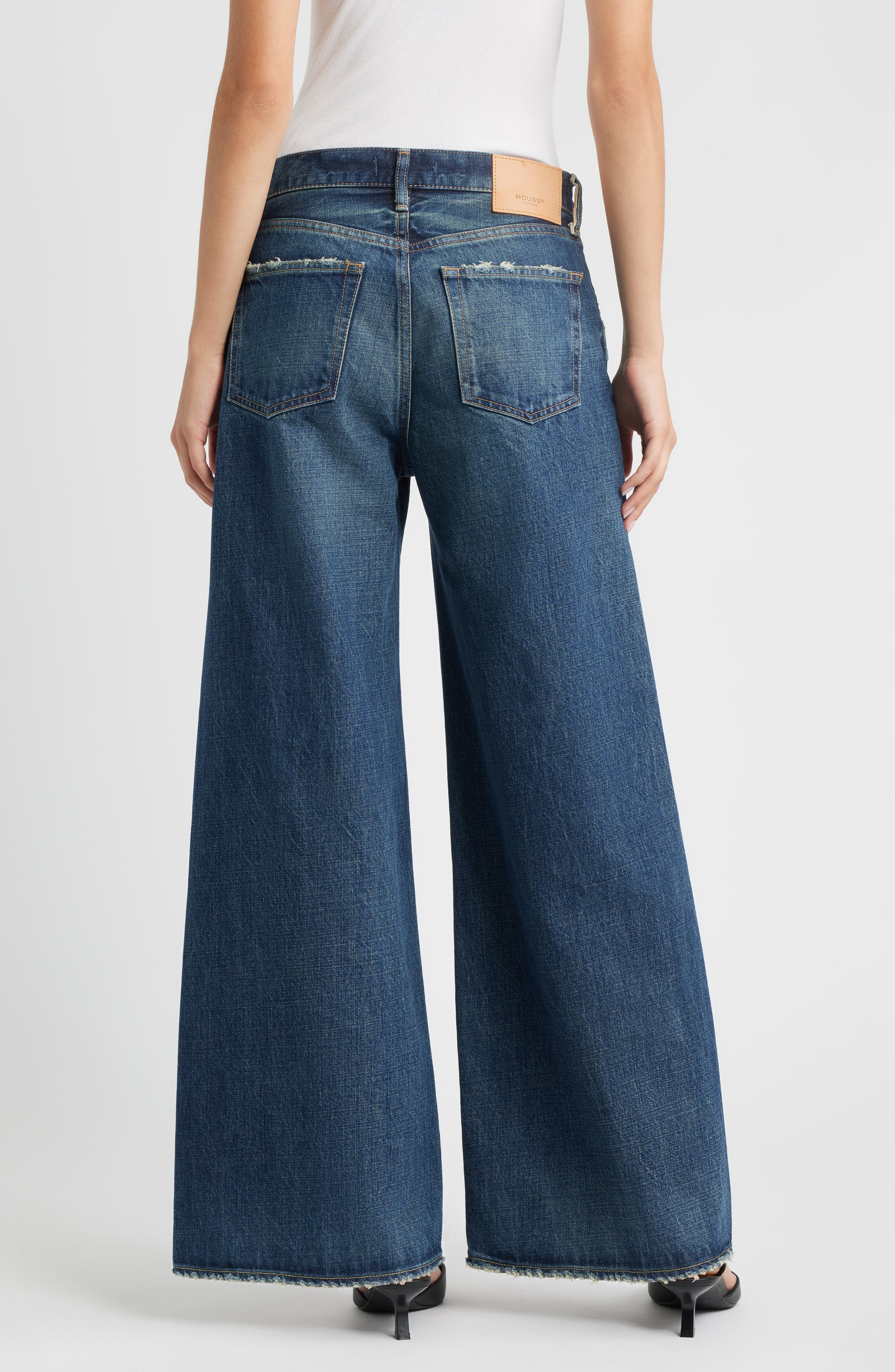 MOUSSY VINTAGE McDavid Baggy High Waist Superwide Leg Jeans