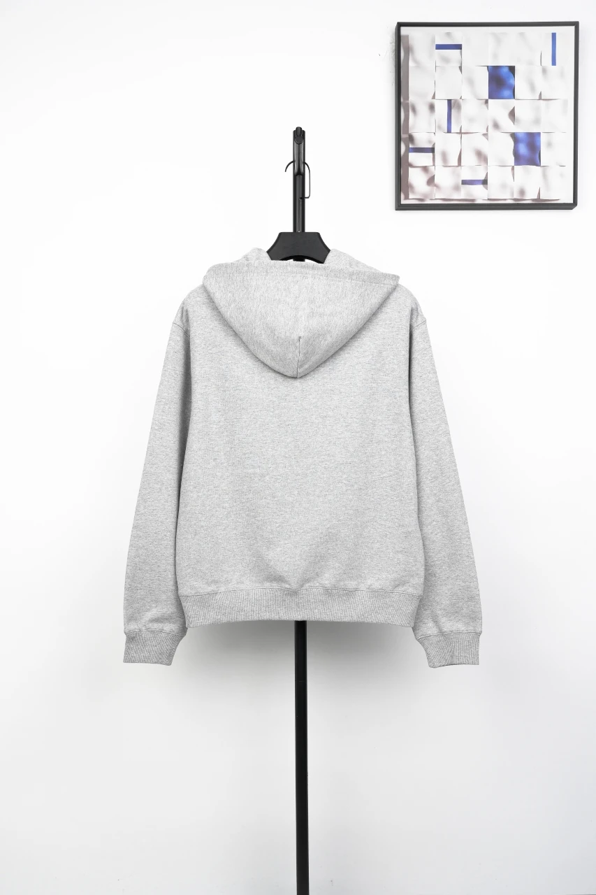 Miu Miu Heather Grey Cropped Hoodie product photo from LabelPicks