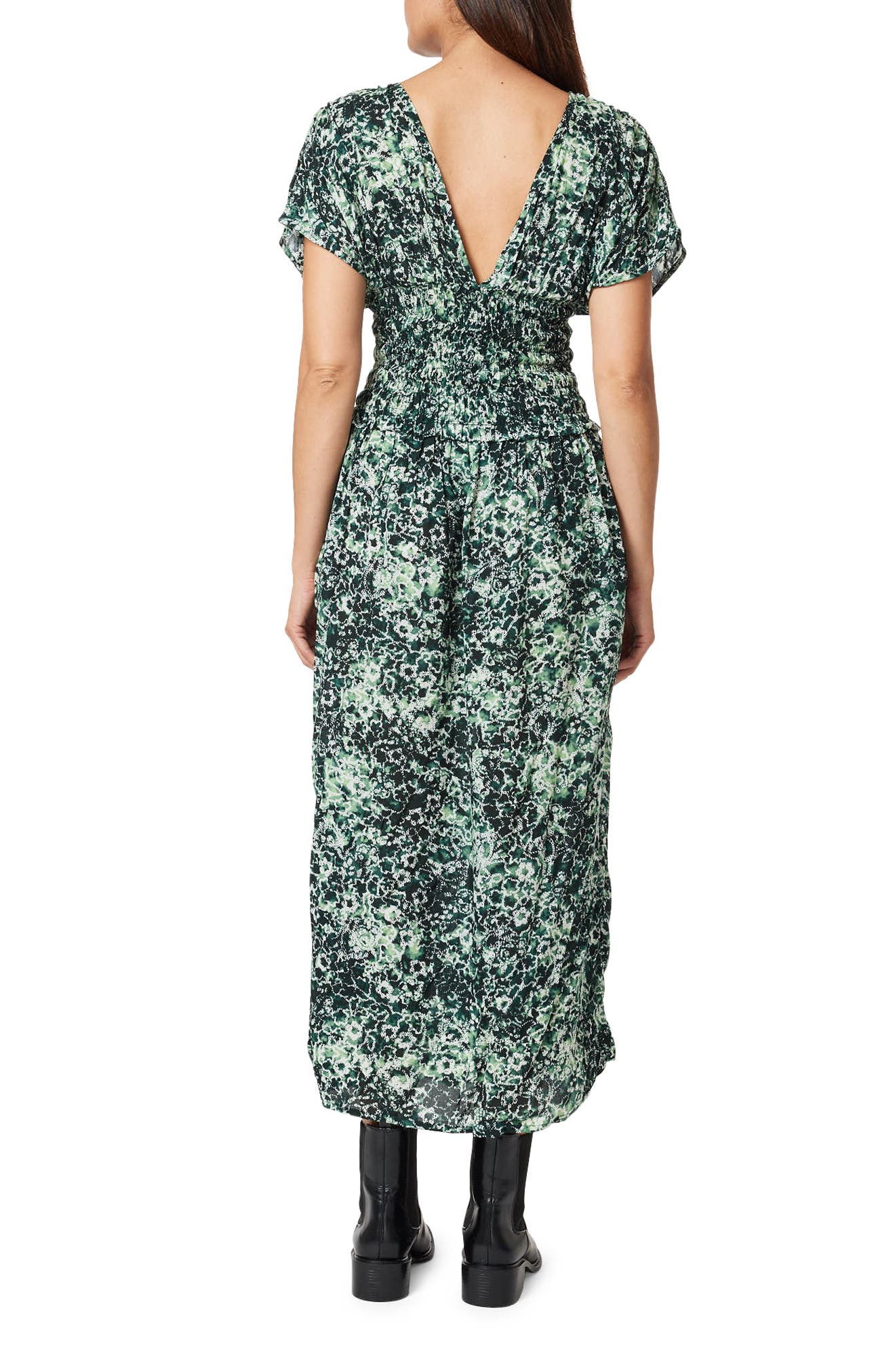 Scotch & Soda Smocked Waist Maxi Dress