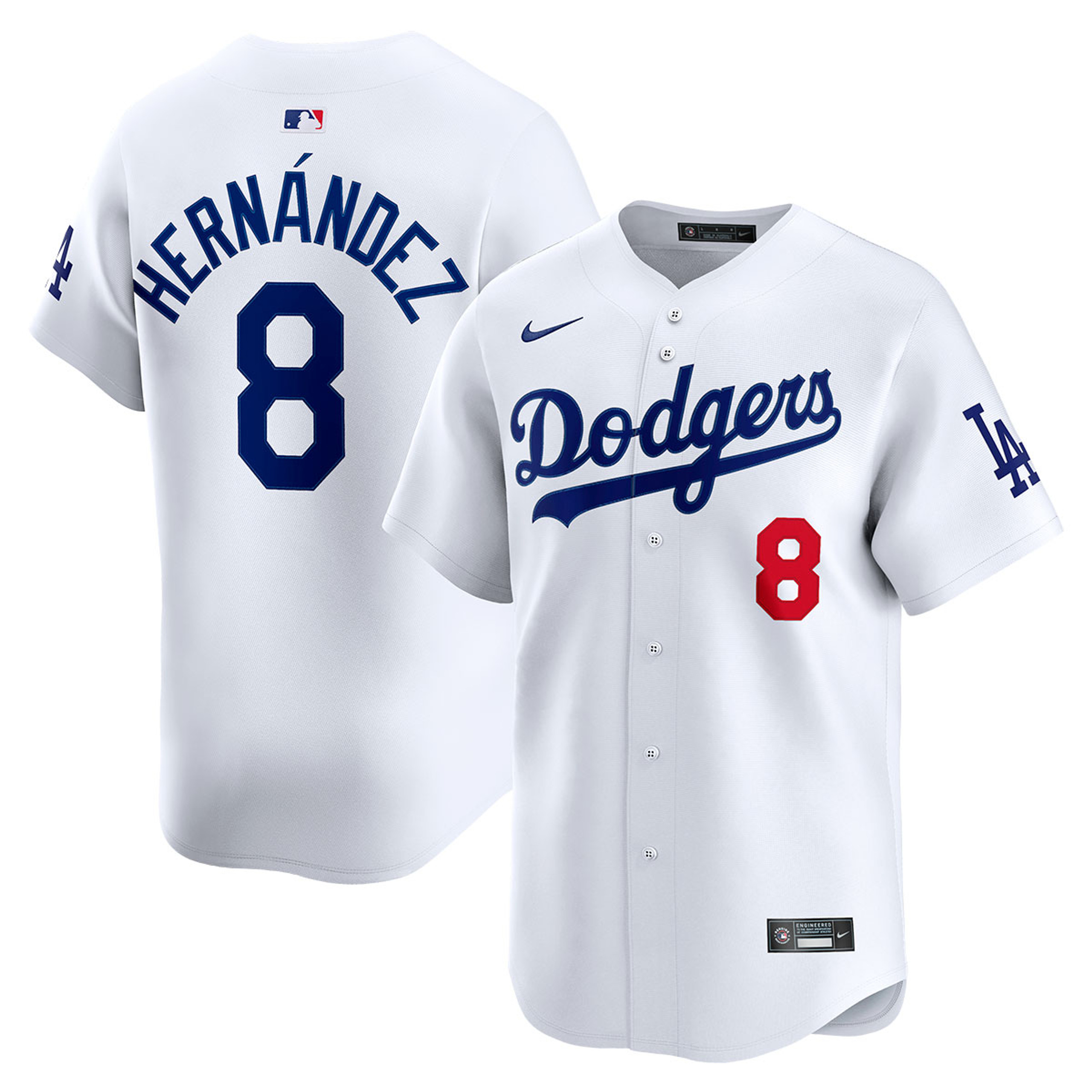 Enrique Hernandez Los Angeles Dodgers Nike Home Limited Jersey - White