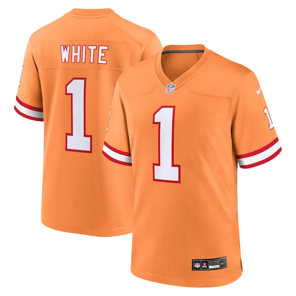 Rachaad White Tampa Bay Buccaneers Nike Throwback Game Jersey - Orange/Red