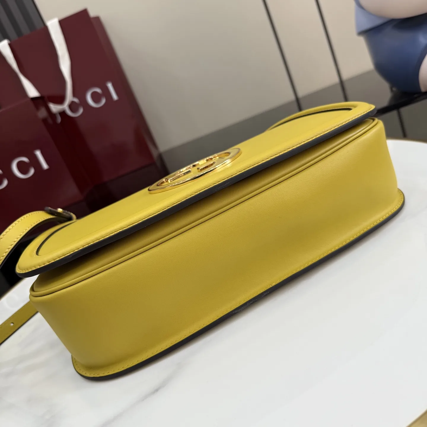 Gucci Yellow GG Supreme Canvas Crossbody Bag product photo from LabelPicks