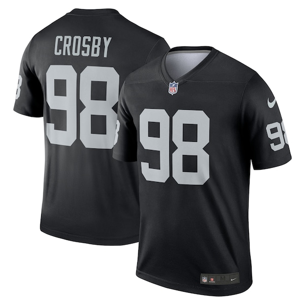 Maxx Crosby Las Vegas Raiders Nike Team Legend Jersey - Black/White