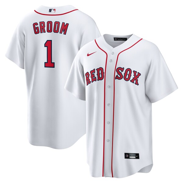 Boston Red Sox Nike #1 Groom Home Replica Jersey - White