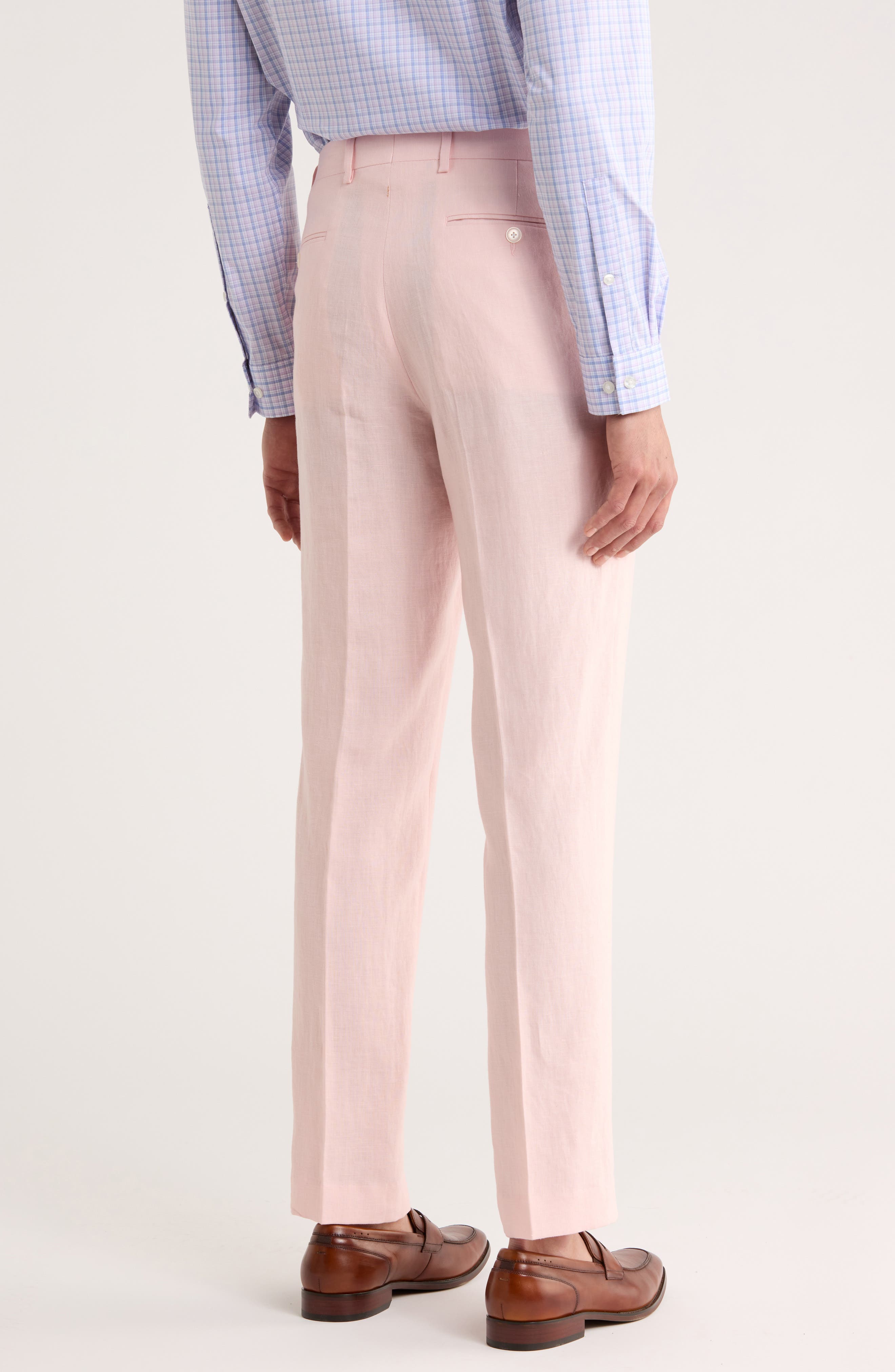 Tommy Hilfiger Flat Front Linen Trousers