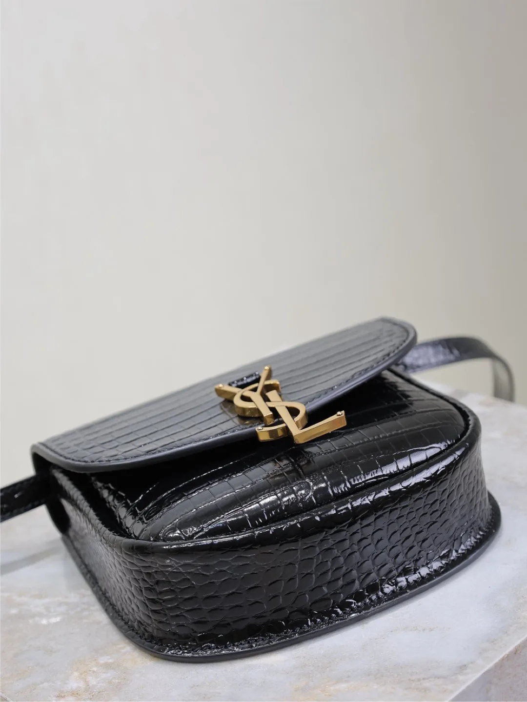 Saint Laurent Gold Calfskin Shoulder Bag product photo from LabelPicks