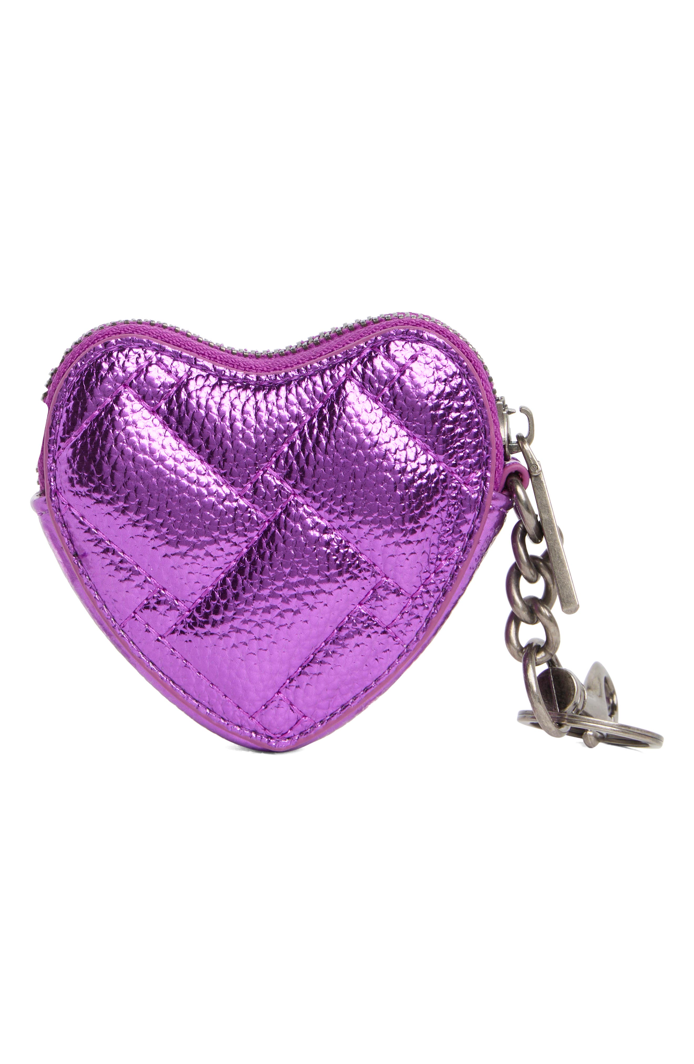Kurt Geiger London Kensington Heart Charm Zip Pouch