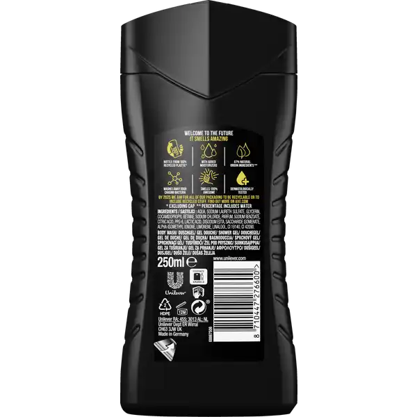 3-in-1 Duschgel & Shampoo Black