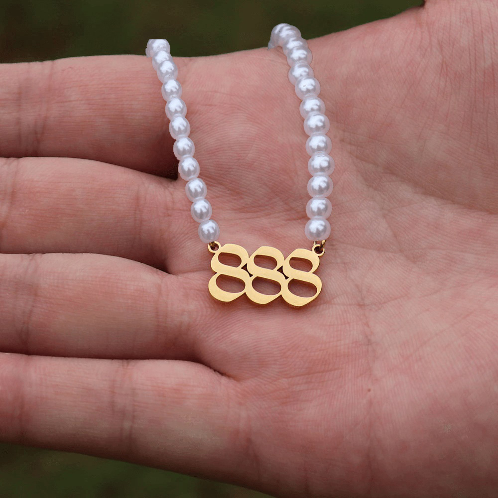 Angel Pearl Number Necklaces 111-999