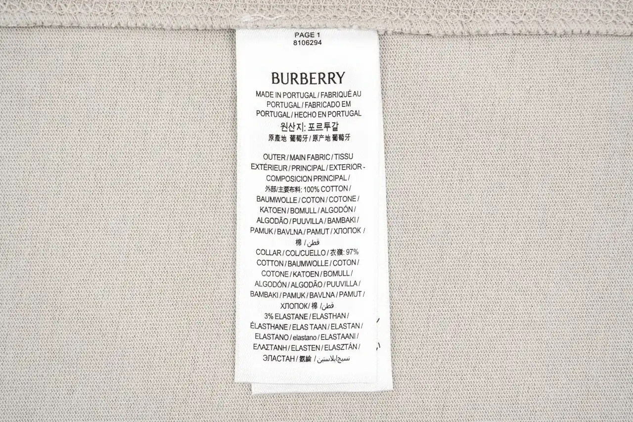 Burberry Off White Blue Rope Embroidered Letter T-Shirt product photo from LabelPicks