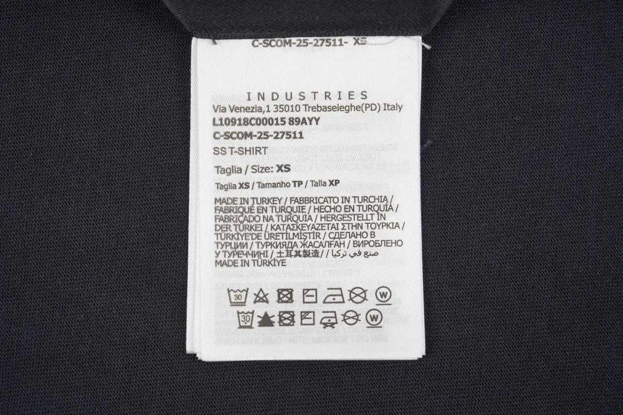Moncler Navy Brown Contrast-Collar Embroidered T-Shirt product photo from LabelPicks