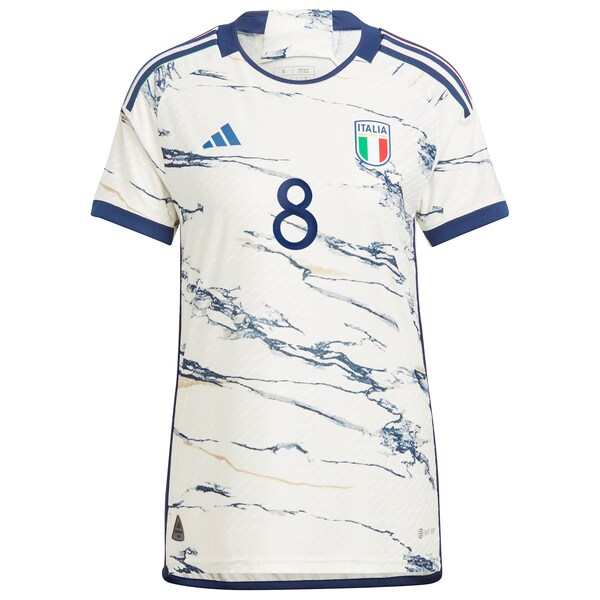 Jorginho Italy National Team adidas 2023 Away Authentic Player Jersey - White