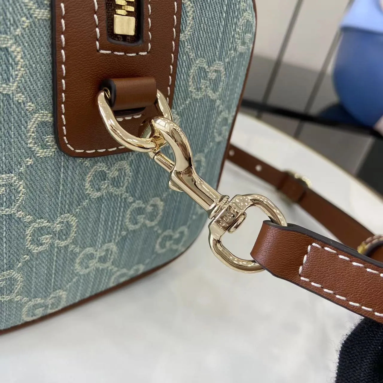 Gucci Canvas and Leather Top Handle Bag product photo from LabelPicks