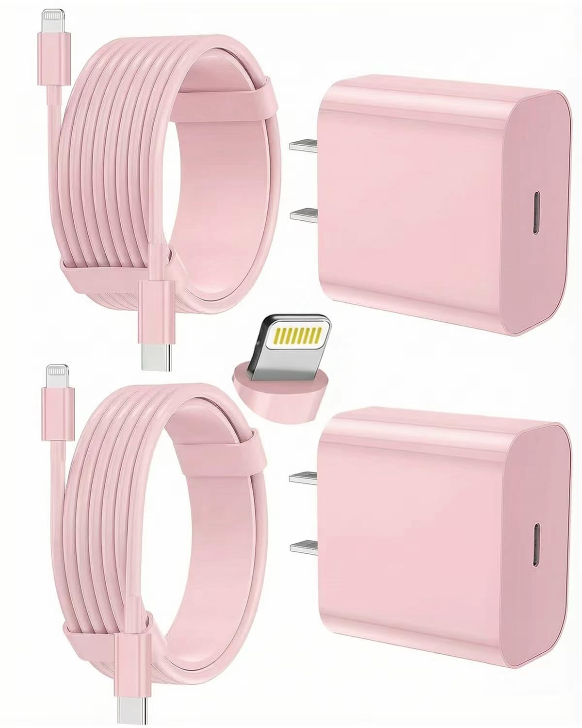 iPhone Charger Fast Charging, USB C Charger Block, 6FT/10FT Lightning Cable for iPhone