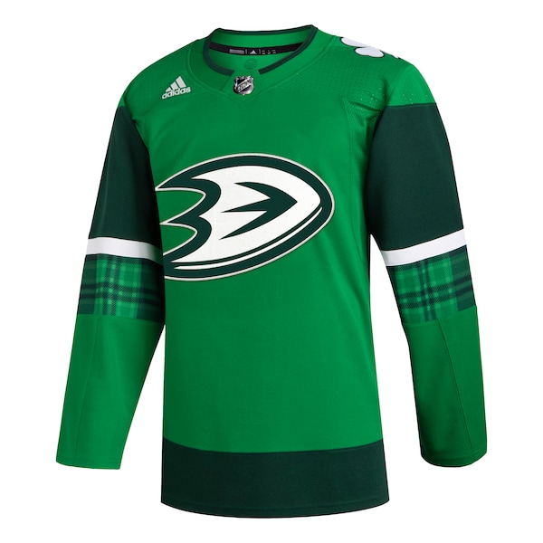 Anaheim Ducks adidas 2023 St. Patrick's Day Primegreen Authentic Jersey - Kelly Green