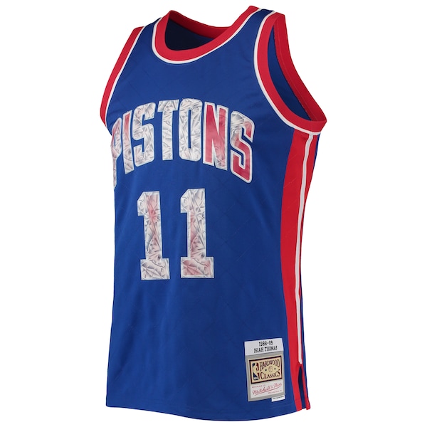 Isiah Thomas Detroit Pistons 1988/89 Hardwood Classics NBA 75th Anniversary Diamond Swingman Jersey - Blue