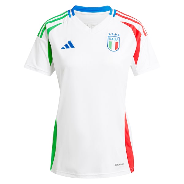 Italy National Team adidas Women's 2024 Away Replica Jersey - White
