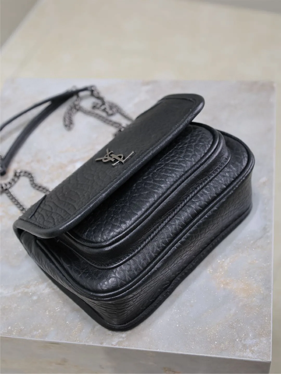 Saint Laurent Black Niki Lambskin Crossbody Bag product photo from LabelPicks