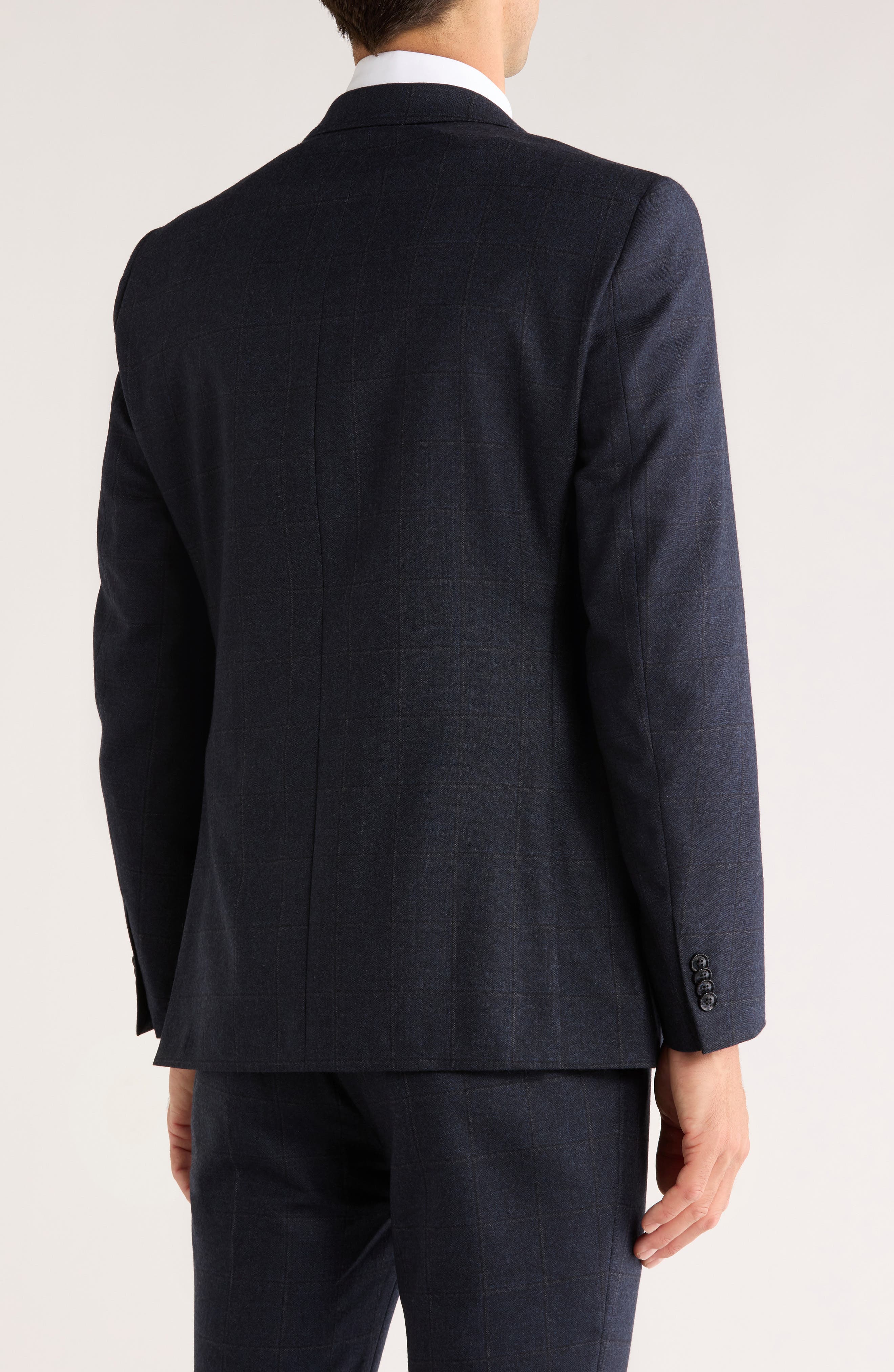 Tommy Hilfiger Plaid Two-Button Wool Sport Coat