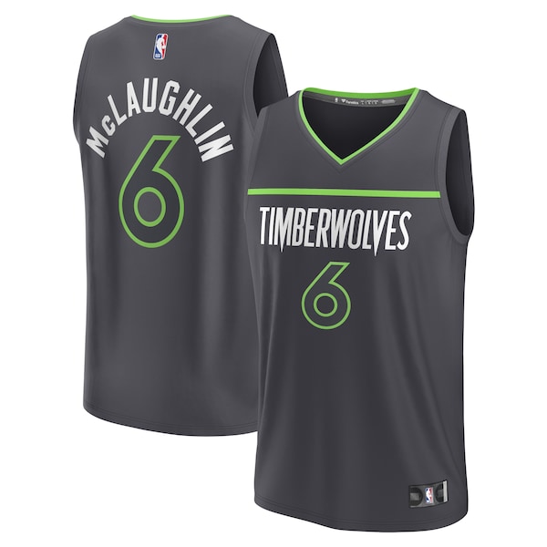 Jordan McLaughlin Minnesota Timberwolves  Youth Fast Break Replica Player Jersey - Statement Edition - Black