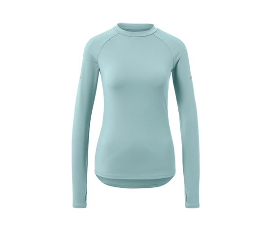 Langarm-Funktionsshirt, hellblau