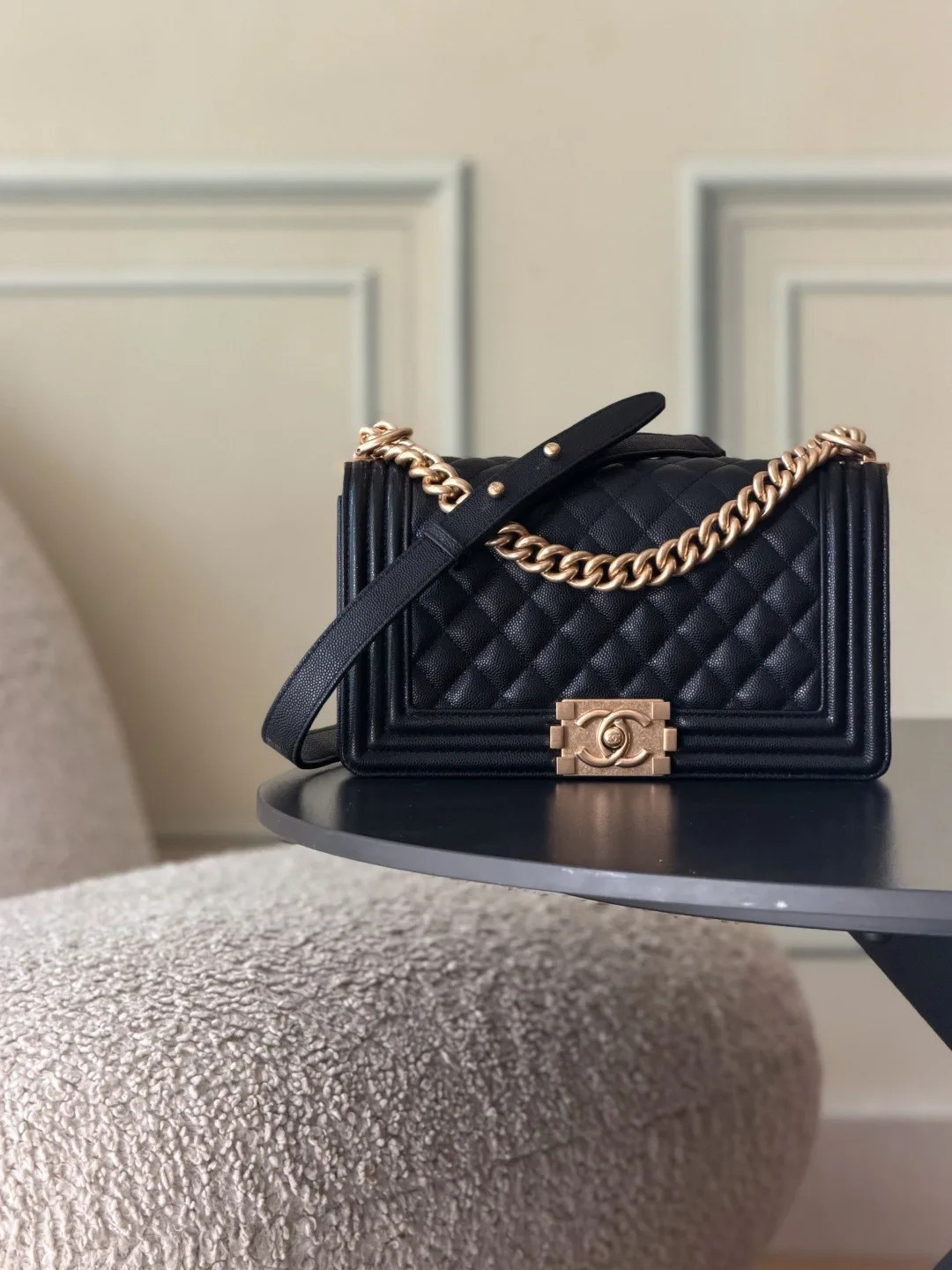 Chanel Black Quilted Leather Shoulder Bag product photo from LabelPicks