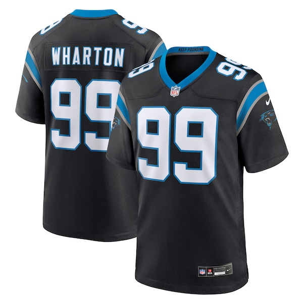 Tershawn Wharton Carolina Panthers Nike Team Game Jersey -  Black