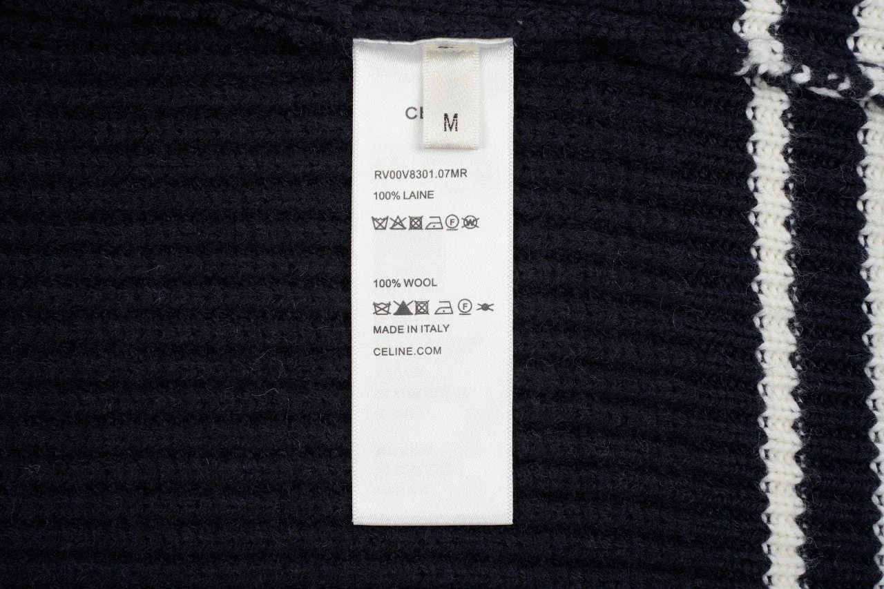 CELINE Navy C-Patch Wool Hooded Zip Jacket product photo from LabelPicks