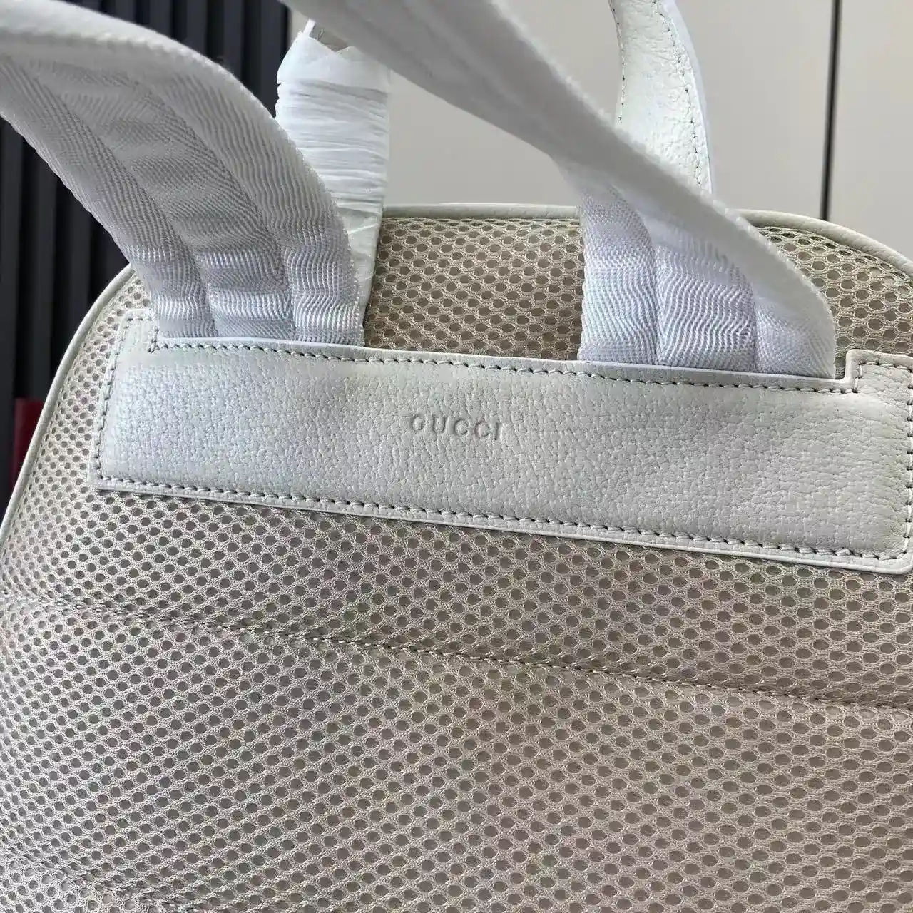 Gucci Ophidia White GG Supreme Canvas Backpack product photo from LabelPicks